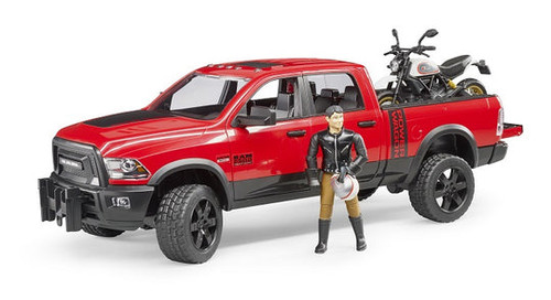 RAM 2500 Power Wagon with Scrambler Ducati Desert Sled & Driver 