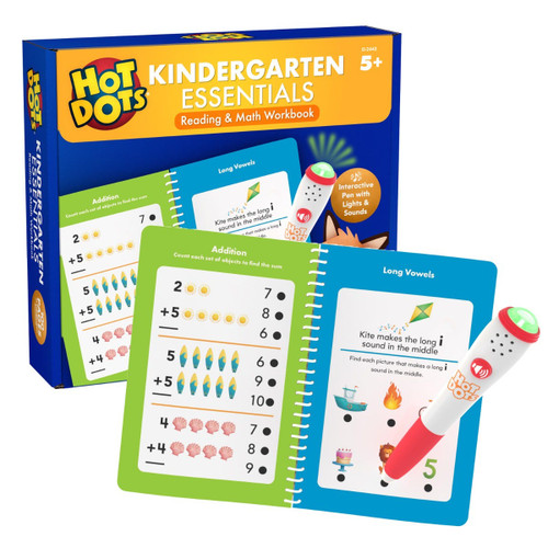 Hot Dots Kindergarten Essentials Reading & Math Workbook Hot Dots Kindergarten Essentials Reading & Math Workbook