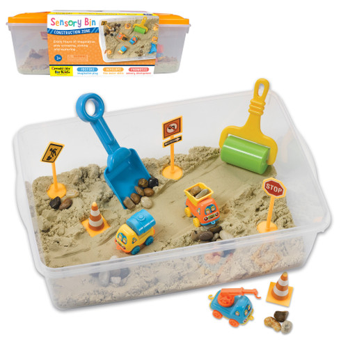 Sensory Bin - Construction Zone  Sensory Bin - Construction Zone
