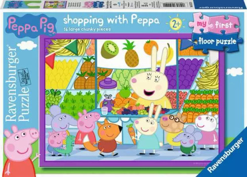 My First Puzzle - Shopping with Peppa 16pc Floor Puzzle 