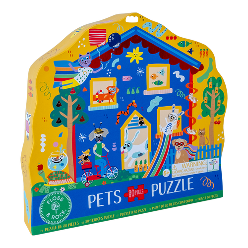 Pets 80pc Shaped Puzzle 