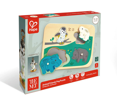 The Met Animal Friends Peg Puzzle