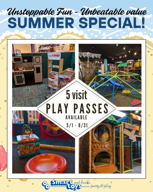 Smart Toys & Books Summer Play Pass (5 Visits)