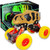Crazy Truck - Pull Back Dinosaur Truck - Yellow 