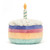 Amuseable Rainbow Birthday Cake 