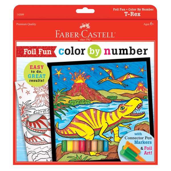 Color By Number - T-Rex Foil Fun 