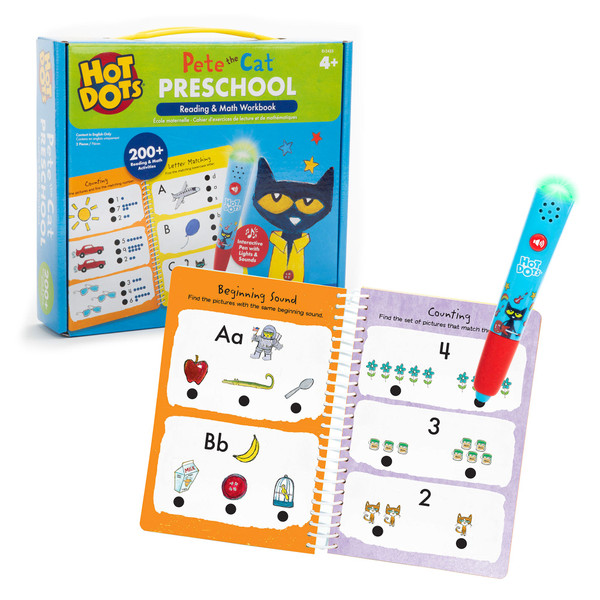 Hot Dots Pete the Cat Preschool Reading & Math Hot Dots Pete the Cat Preschool Reading & Math