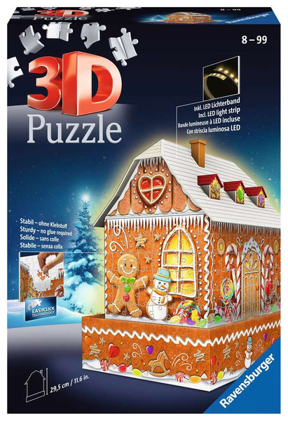 Gingerbread House Night Edition 3D Puzzle Gingerbread House Night Edition 3D Puzzle