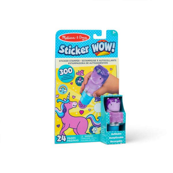 Sticker Wow! Activity Pad & Stamper - Purple Unicorn