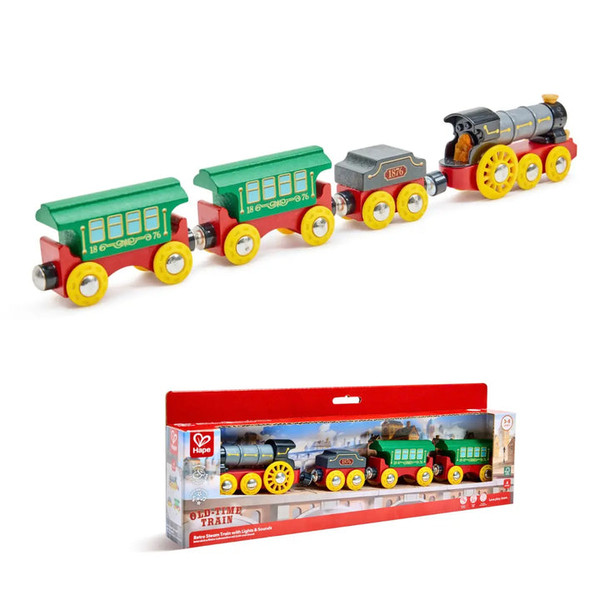 Retro Steam Train with Lights & Sounds