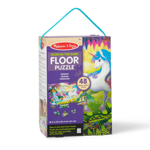 Glow-in-the-Dark Unicorn Floor Puzzle
