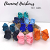 Diamond Hairbows By Size