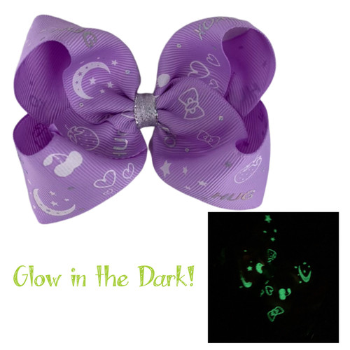 Light Orchid Glow Bow