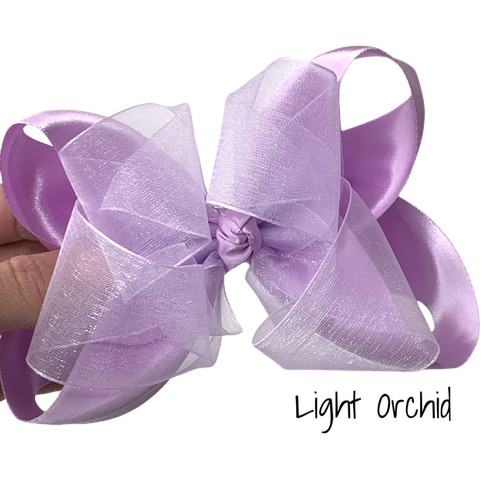 Light Orchid Satin Sheer Stack