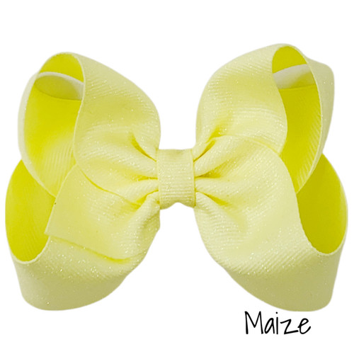 Maize Glitter Grosgrain