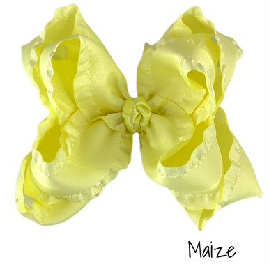 Ruffle Stack Hairbows for Little Girls