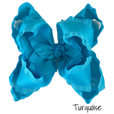 Ruffle Stack Hairbows for Little Girls