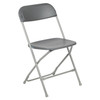 Hercules Series Plastic Folding Chair in Gray - Comfortable Event Chair - Lightweight Folding Chair