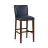 Freemont Navy Wood Bar Stool