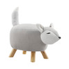 Fitzgerald Collection Gray Fox Stool