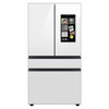 Samsung Bespoke Counter Depth 4-Door French Door Refrigerator (23 cu. ft.) with Family Hub White Glass - RF23BB890012