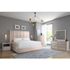 Adrian Collection Cream Solid Pine King Bedroom Set