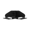 Bradley Floating 2-Piece Cubicle Section Desk in Black