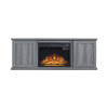 Franklin 60” Fireplace TV Stand in Gray