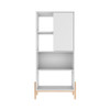 Bowery Bookcase in White and Oak