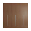 Eldridge Freestanding Wardrobe in Maple Cream Brown