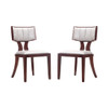 Pulitzer Dining Chair (Set of Two) in Silver and Walnut
