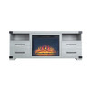 Richmond 60” Fireplace TV Stand in Gray.