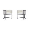 Bali Dining Chair in White and Black (Set of 2)