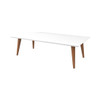 Utopia Low Rectangle End Table in Off White