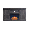 Myrtle 60” Fireplace TV Stand in Heavy Brown