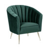 Rosemont Accent Chair in Green and Gold