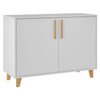 Herald Double Side Cabinet in White