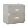 Wellington 2-Drawer Cabinet in Gray