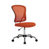 Gabriella Task Chair with Orange Mesh Seat and Back