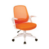 Jackson Chair with Orange Mesh and White Frame including Flip Arms