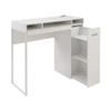 Ravel 47”W Desk with Storage in White Finish KD