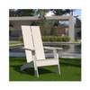 Sawyer Modern All Weather Poly Resin Wood Adirondack Chair in White