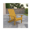 Charlestown All Weather Poly Resin Wood Adirondack Chair in Yellow