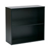 Prado 30” 2 Shelf Bookcase, 3/4” Shelf Black