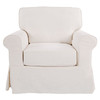 Ashton Chair with Ivory Slip Cover