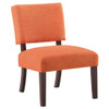 Jasmine Accent Chair in Tangerine Fabric
