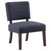 Jasmine Accent Chair in Navy Fabric