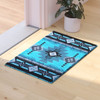 Mohave Collection 2' x 3' Turquoise Traditional Southwestern Style Area Rug - Olefin Fibers with Jute Backing