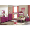 Sutton Collection Twin over Full Bunkbed in Raspberry