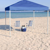 10'x10' Blue Outdoor Pop Up Event Slanted Leg Canopy Tent with Carry Bag